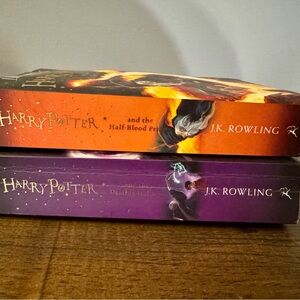 Harry Potter Book Set - Orange and Purple Covers